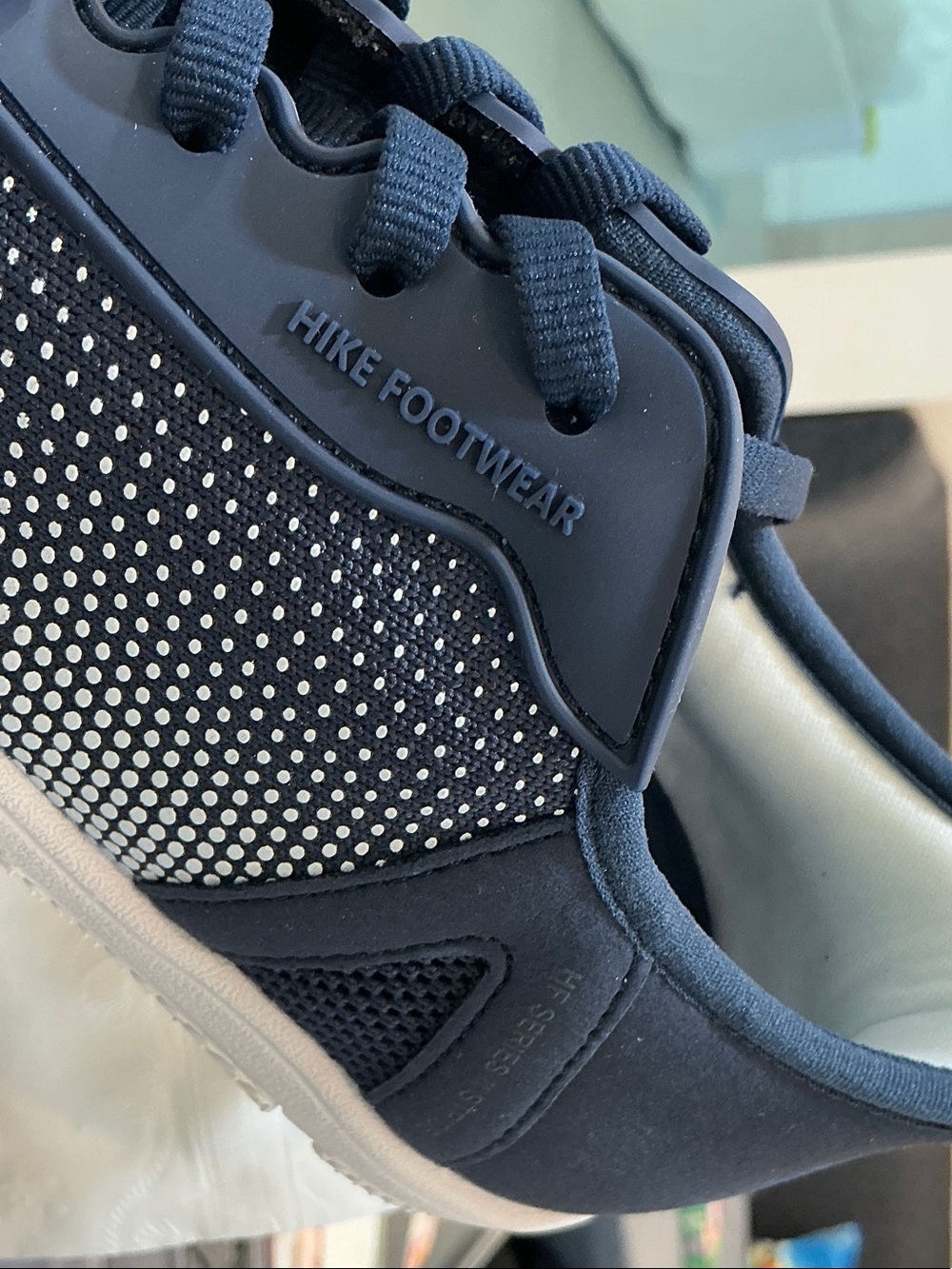 HIKE FOOTWEAR Women's Navy Athletic Trainer with Contrast Dots